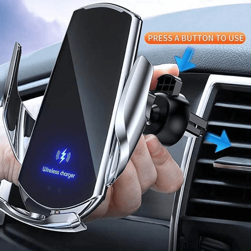 CARGADOR INALAMBRICO DE CELULAR CON SENSOR INTELIGENTE PARA VEHICULOS