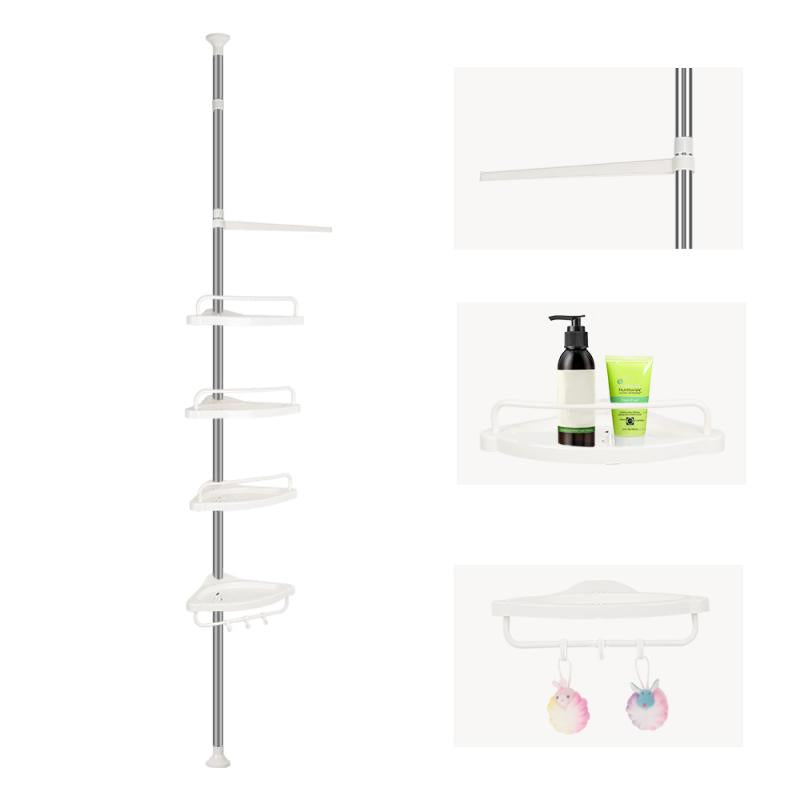 EQUINERO PARA BAÑO EN ACERO INOXIBLE CON 4 BANDEJAS PLASTICAS