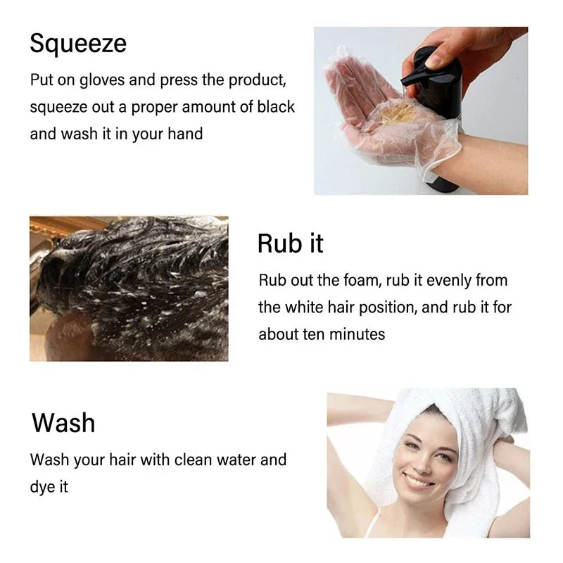 SHAMPOO PARA CANAS  3 EN 1, NATURAL PARA MUJERES Y HOMBRES