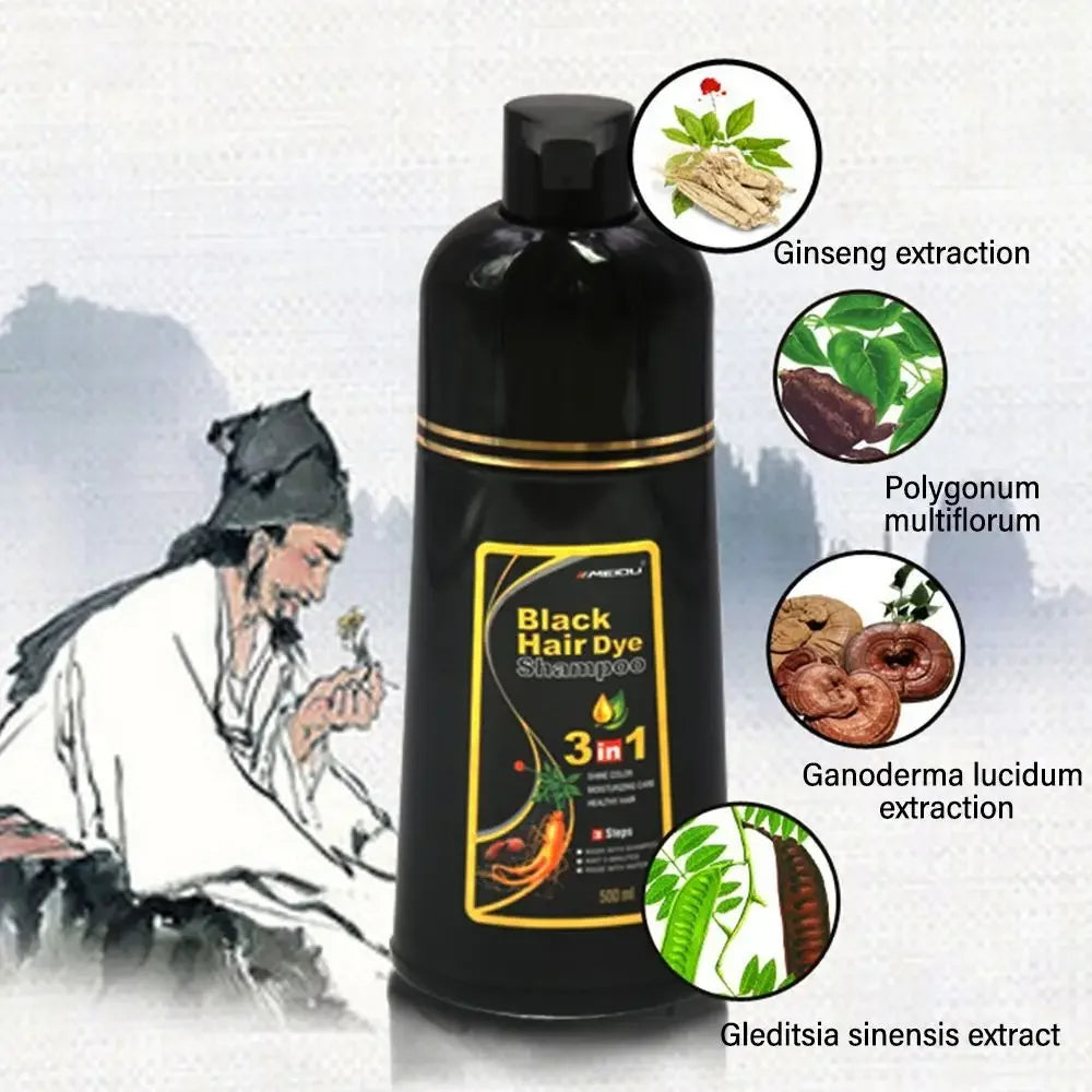 SHAMPOO PARA CANAS  3 EN 1, NATURAL PARA MUJERES Y HOMBRES